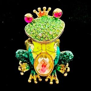 Betsey Johnson. Rare. The Frog prince ring. Pre owned. Authentic
